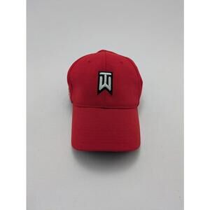Mens Nike Tiger Woods Collection Flex Fit 20XI VR Red Golf‎ Stretch Hat One Size
